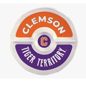 New Clemson ML Magnolia Lane Melamine Party Chip Dip Tray‎ 15" Tiger Territory
